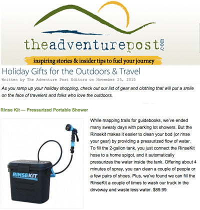 Adventure Post Features RinseKit