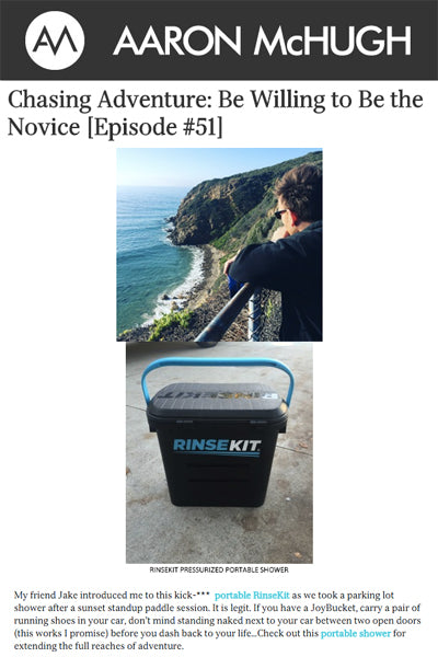 Aaron McHugh Gives RinseKit a Shout Out