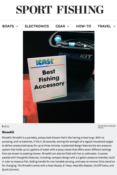 Sport Fishing Mag Features RinseKit at ICAST