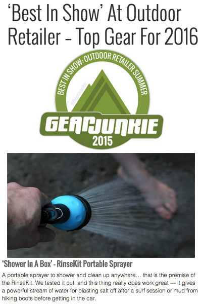 Gear Junkie Names RinseKit “Best In Show”