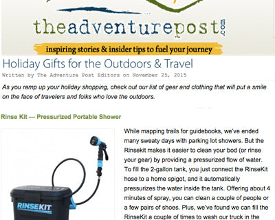 Adventure Post Features RinseKit