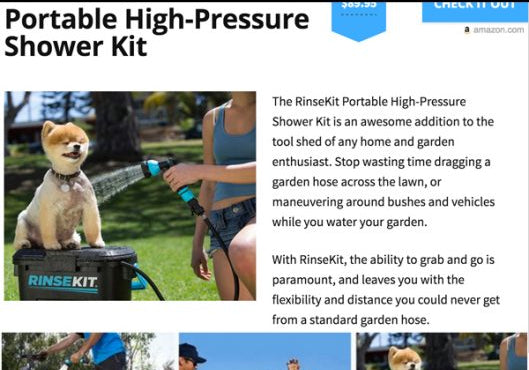 Awesome Stuff 365 Features RinseKit