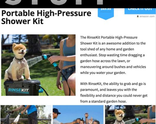 Awesome Stuff 365 Features RinseKit