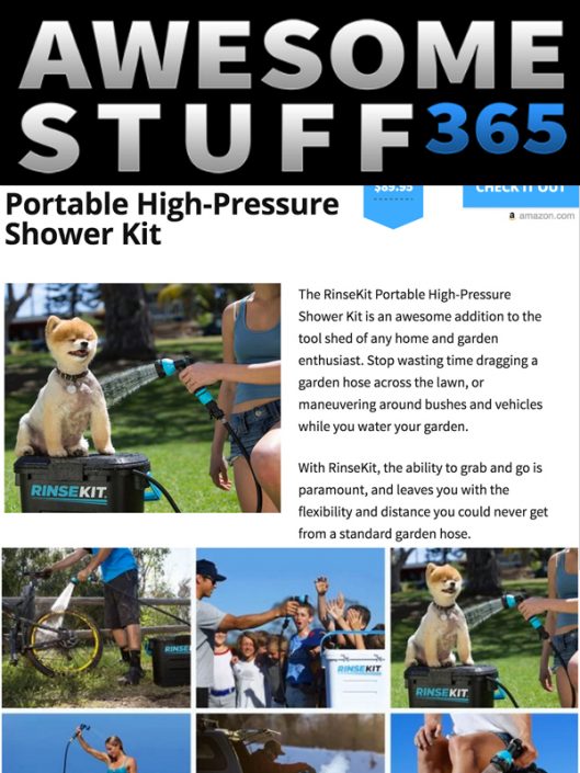Awesome Stuff 365 Features RinseKit