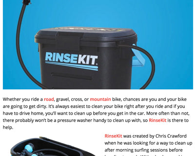 Bike World News Features RinseKit