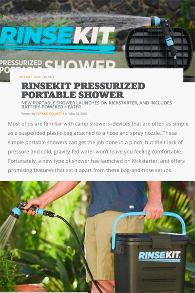 Off Grid Magazine Features RinseKit