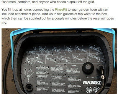 Gear Junkie Reviews RinseKit