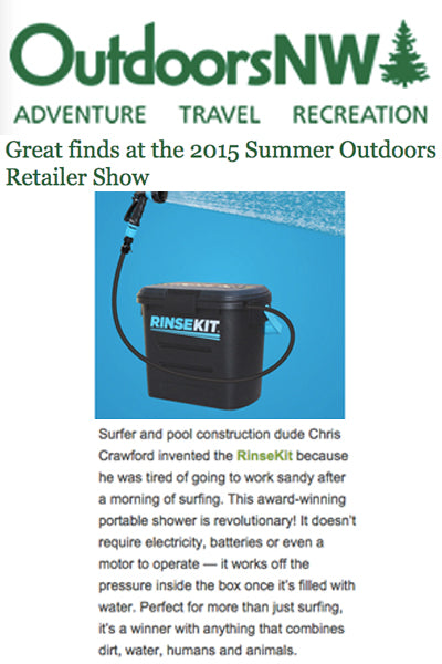 Outdoors NW Highlights RinseKit at OR