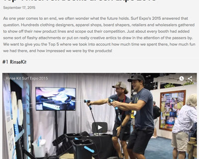 Boarder’s Mag Features RinseKit at Surf Expo