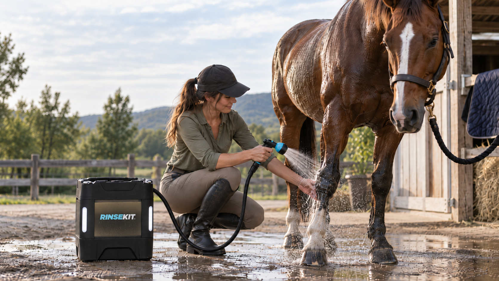 Portable Horse Showers: How to Wash and Cool Down a Horse Without a Wash Rack
