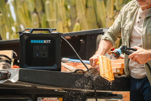 Water Use Efficiency: RinseKit vs. Garden Hose vs. Public Shower