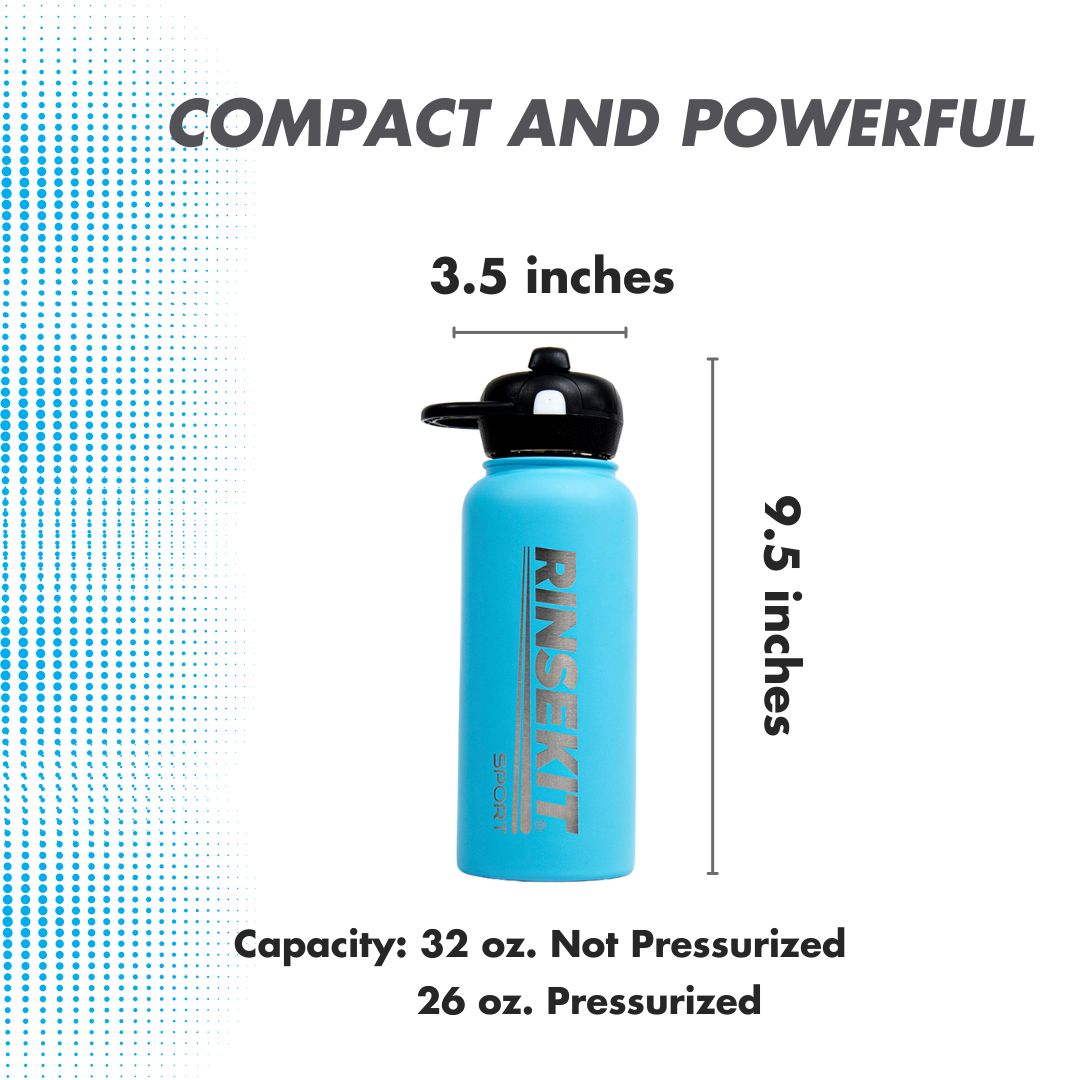 32 oz RinseKit Sport Misting & Spray Water Bottle
