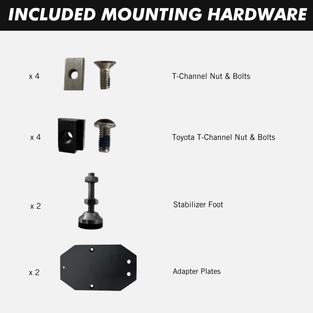 Rack Shower Adapter Brackets for Bed Rails
