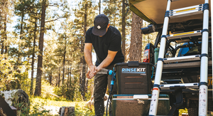 RinseKit® Portable Showers // Keep You & Your Gear Clean Anywhere