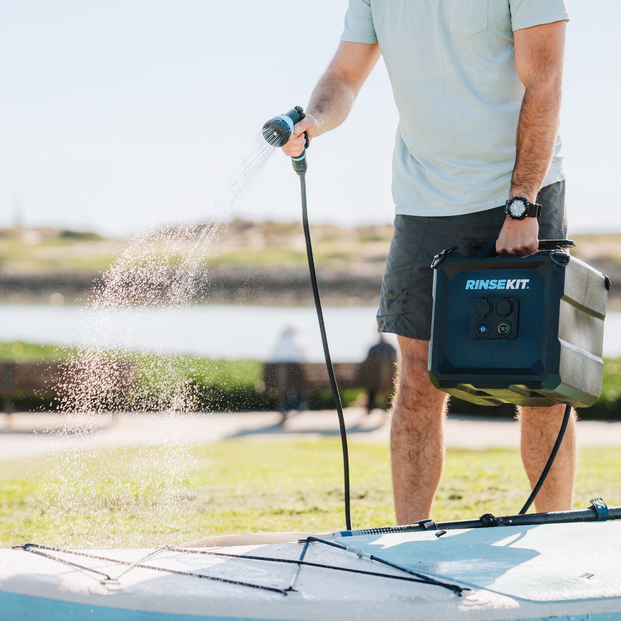 RinseKit® Portable Showers // Keep You & Your Gear Clean Anywhere